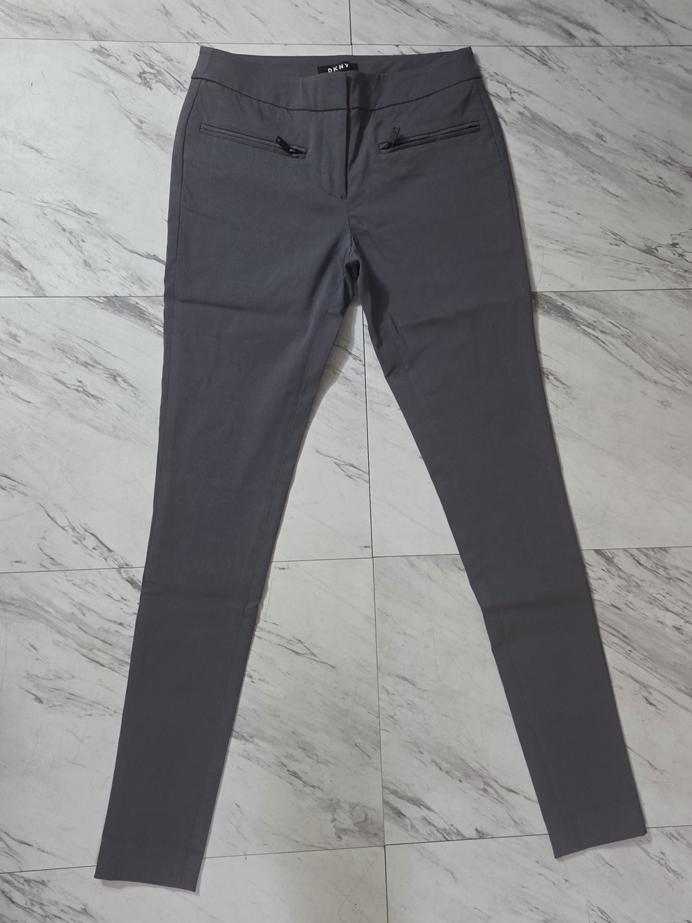 DKNY Gray Slim Trousers